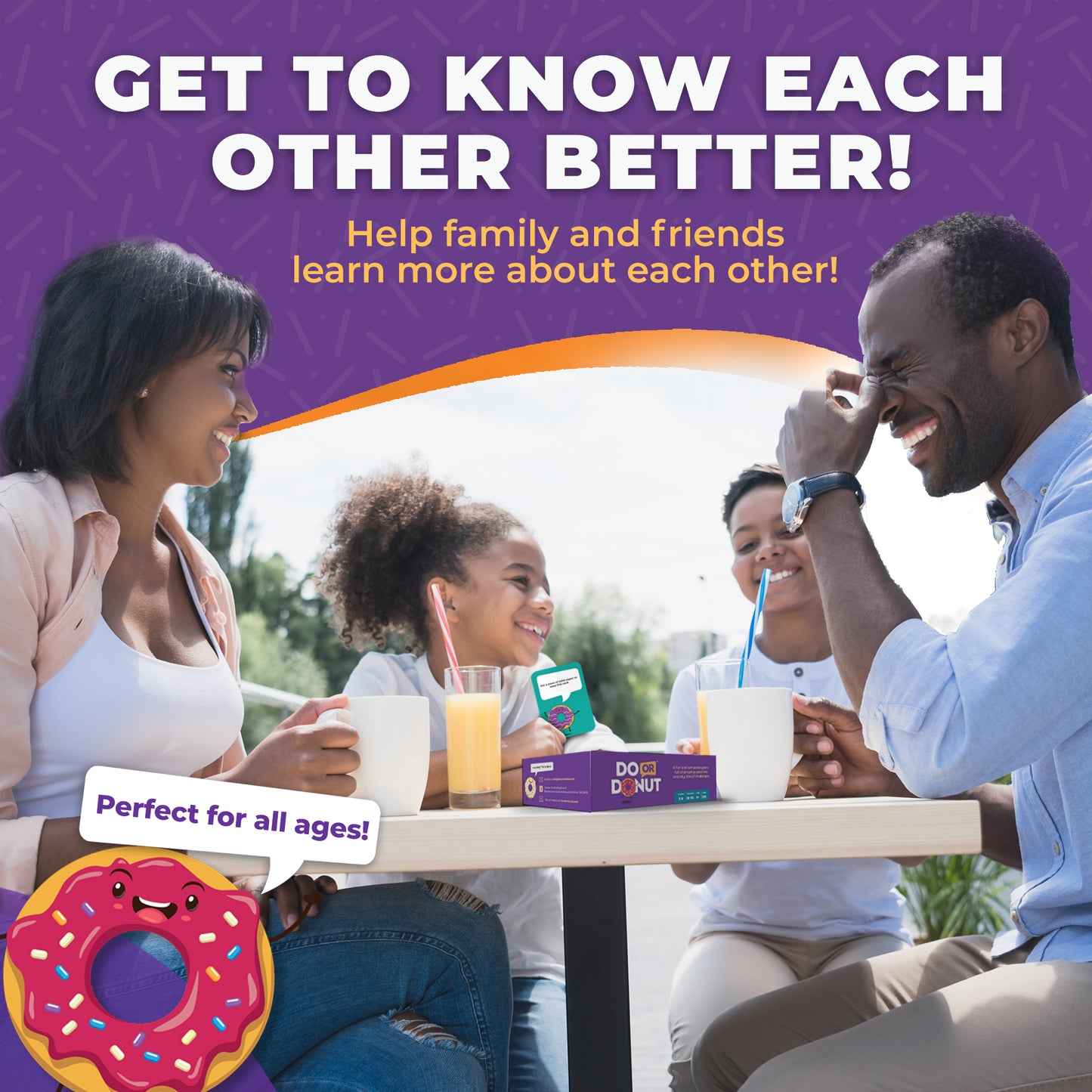 Do or Donut - Fun Family Game Night - Playing Cards for Kids and Adults, Ages 8 and Up, 3-8 Players, 30 min